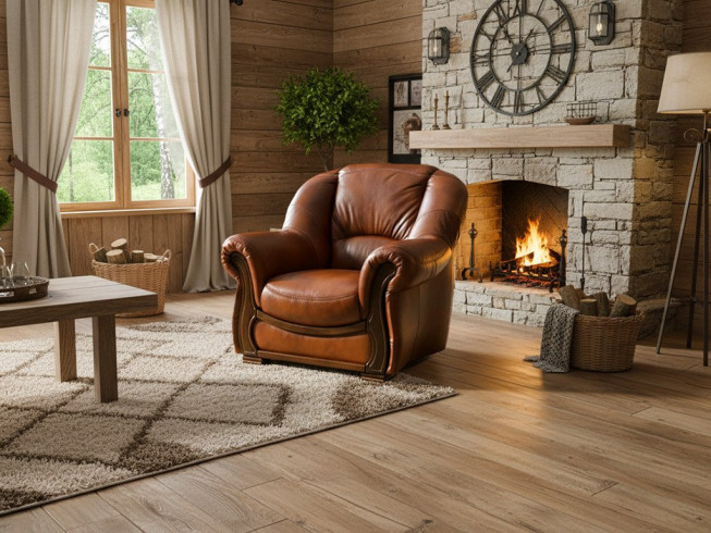 Celokožené křeslo Harward 1M brown (3)