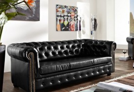 Pohovka Chesterfield Bis 3M Antique Black