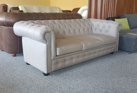 Pohovka Chesterfield Bis 3M béžová (2)