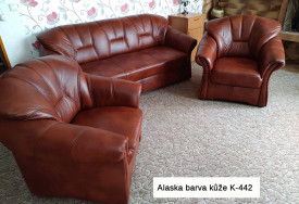 Kožená sedací souprava 3+1+1 Alaska (13)