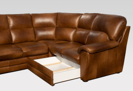 Rohová kožená sedací souprava Rajko XXL (10)