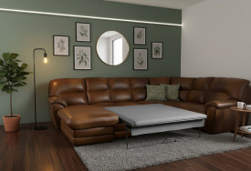Rohová kožená sedací souprava Rajko XXL (6)