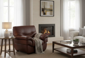 Kožené křeslo Genua 1M