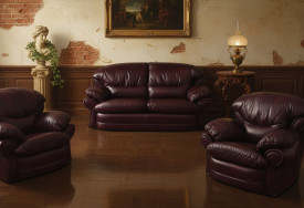 Kožená sedací souprava Aston 3+1+1