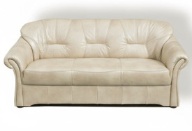 Kožená pohovka Alaska 3M smetanová (11)