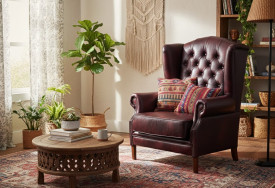 Křeslo Chesterfield Harold wine