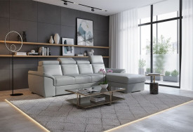 Kožená rohová sedací souprava Voyaer (1)