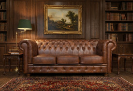 Kožená pohovka Chesterfield Windsor 3M High (9)
