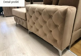 Sedací souprava Verso U vínová (5)